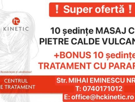 Super oferta masaj cu pietre calde vulcanice
